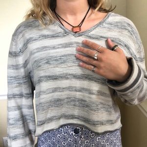 Stripped Calvin Klein cropped sweater